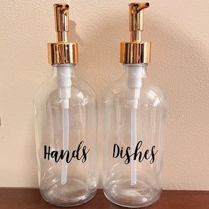 🌠 TARGET BULLSEYE Soap Dispenser Pump Bottles Hand and Dish rose gold